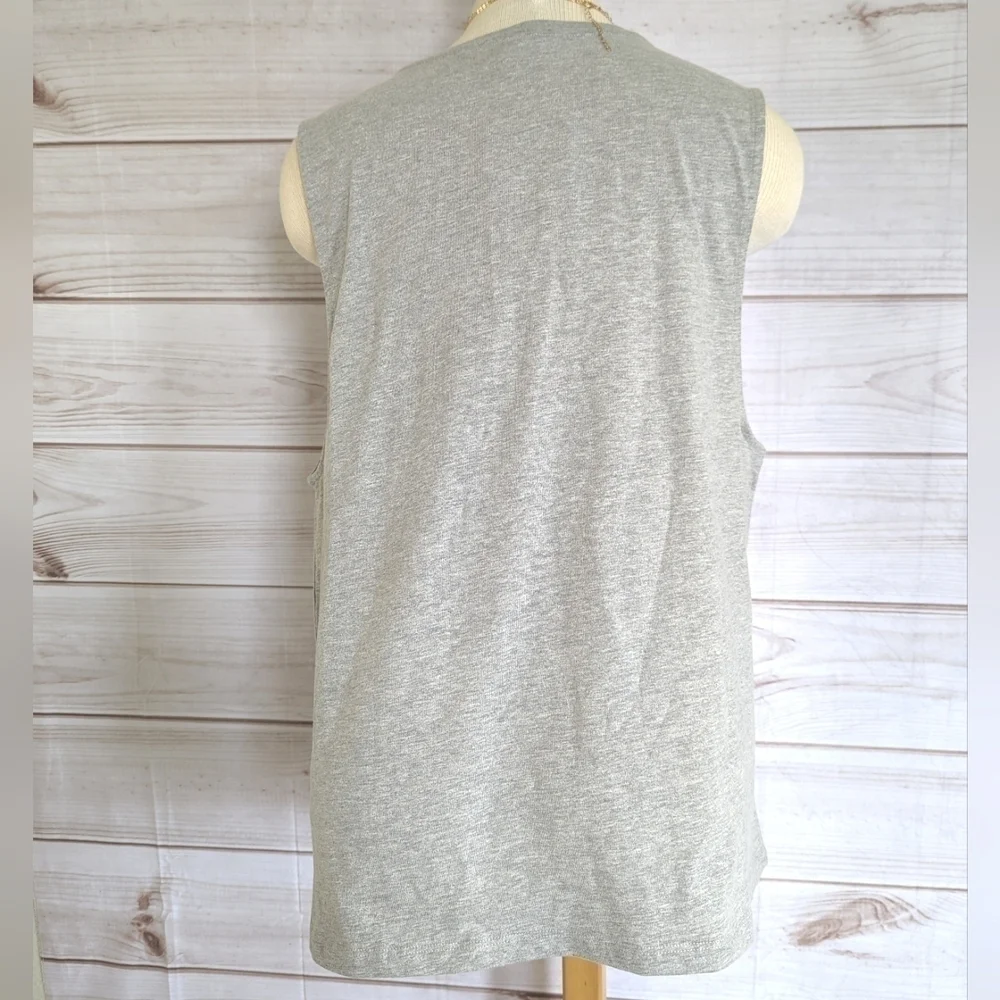 Fabletics She Can Do Anything Micah Muscle Tank in Gray Size Large NWT - Picture 4 of 9